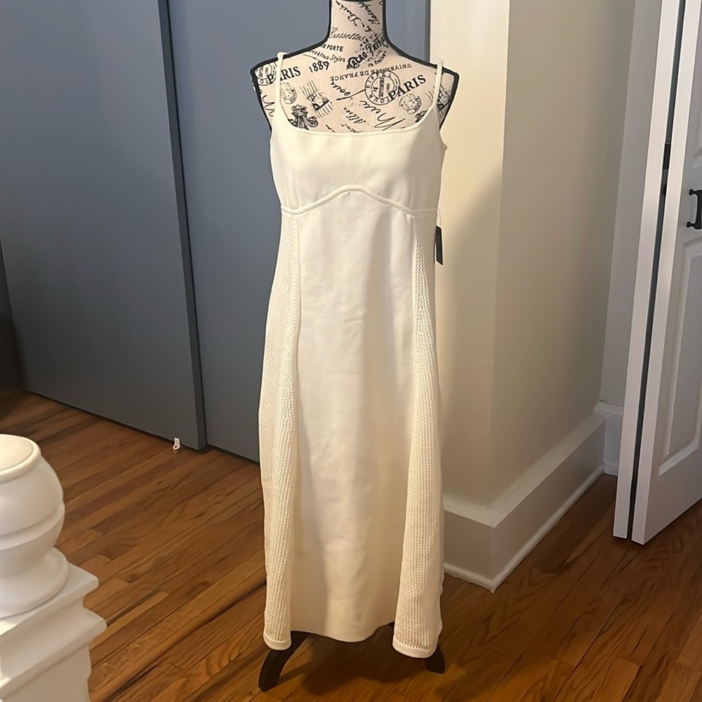 Cream knit express summer dress